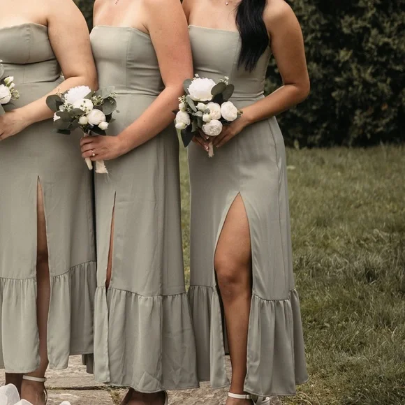 True Sage Strapless Dress - Picture 2 of 4